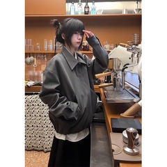 アメリカ式cleanfitレトロ解构ラペルジャケット男春秋潮牌boxy版型高级感ショートジャケット