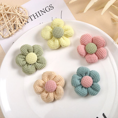 韓式五瓣花朵配飾服裝輔料玩偶DIY充棉花朵髮飾鞋花箱包襪子 批發