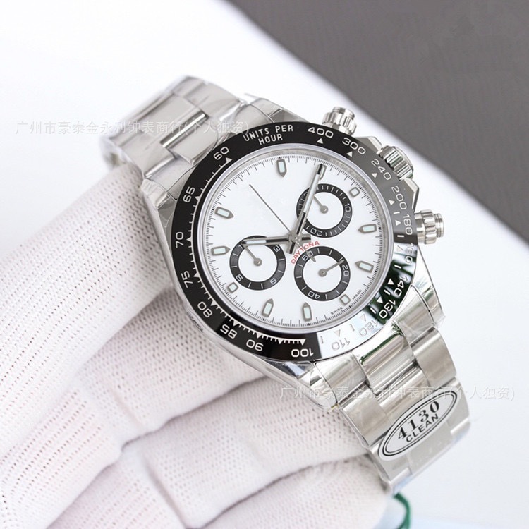 Popular Daytona Three-Eye Six-Pin Mechanical Watch Men's Steel Belt Multi-Functional Belt Tape Watch High-End Steel Watch Strap