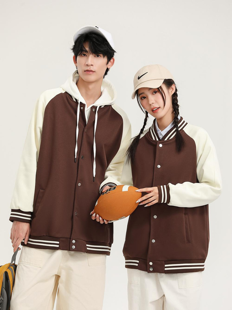 2024 otoño y invierno nuevo color de la chaqueta de vuelo de algodón 320G chaqueta de béisbol masculino y femenino logotipo de impresión