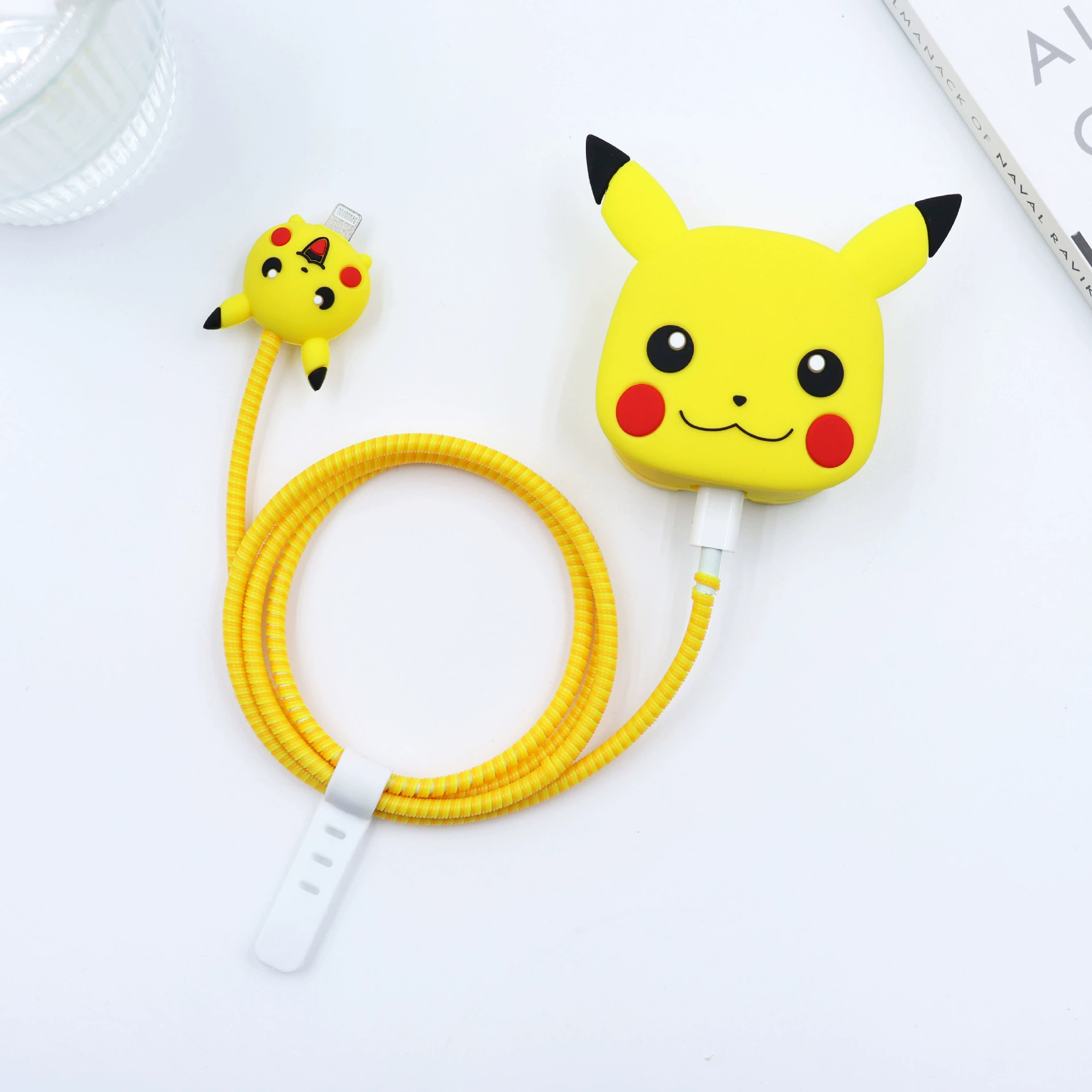 Желтый защитный чехол для электроприборов Pipiqiu подходит для Apple, трехногой британской системы 25W чехол для зарядки