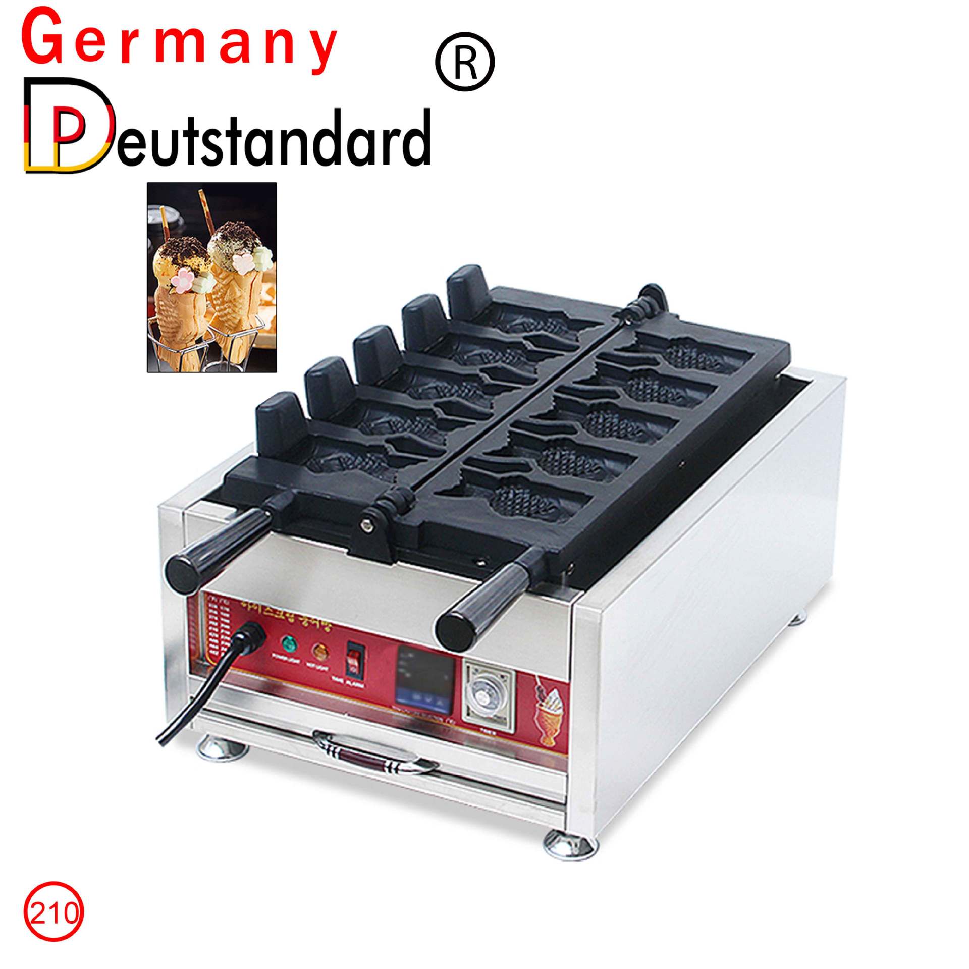 鲷鱼烧机数字显示温控冰淇淋钓鱼烧设备烤鱼饼开口鲷鱼烧机雪糕皮