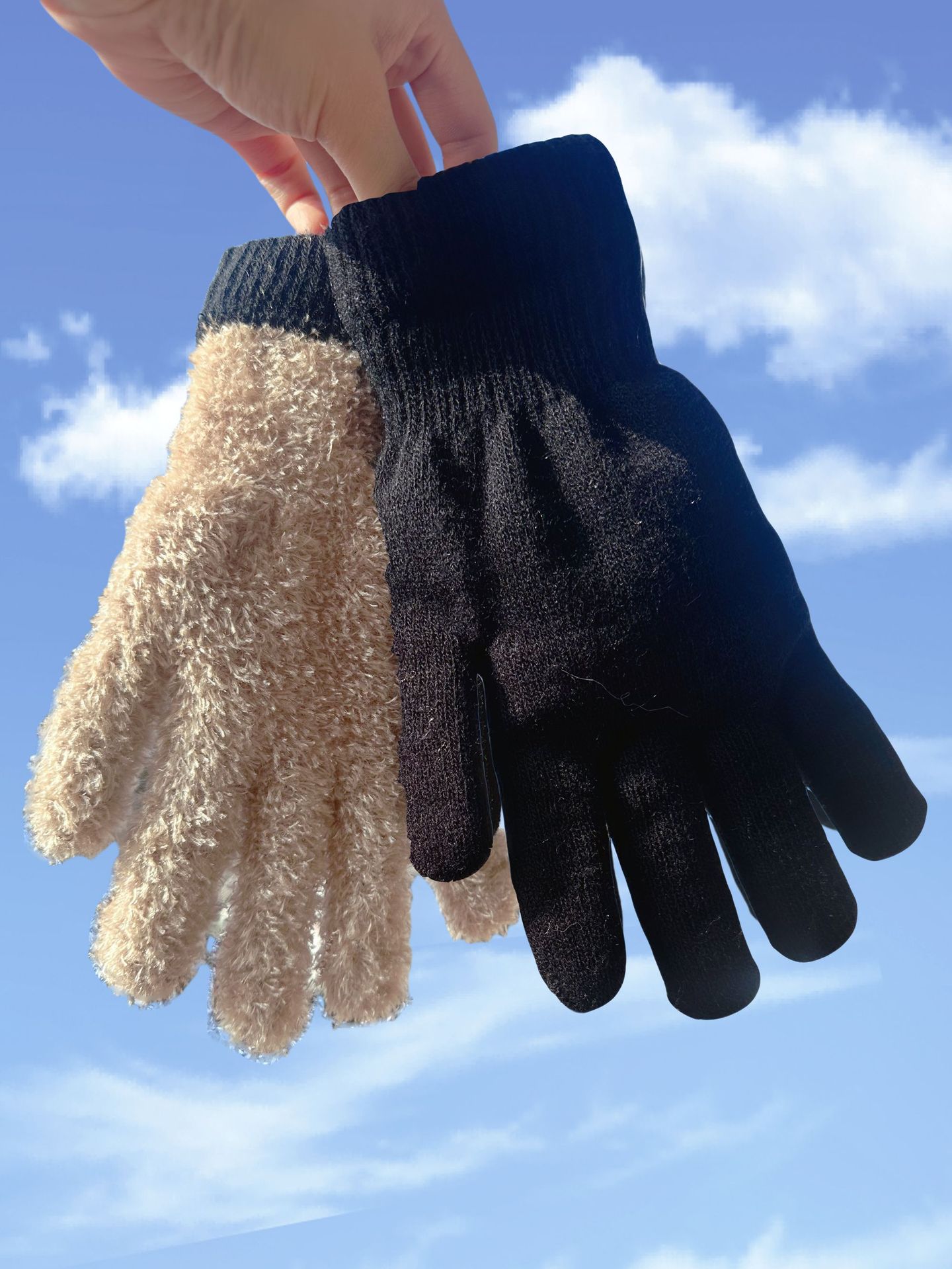 Guantes de punto para hombre para invierno, forrados con forro polar, para conducir al aire libre, ciclismo cálido, motociclismo, anticongelantes, resistentes al frío, guantes con pantalla táctil.