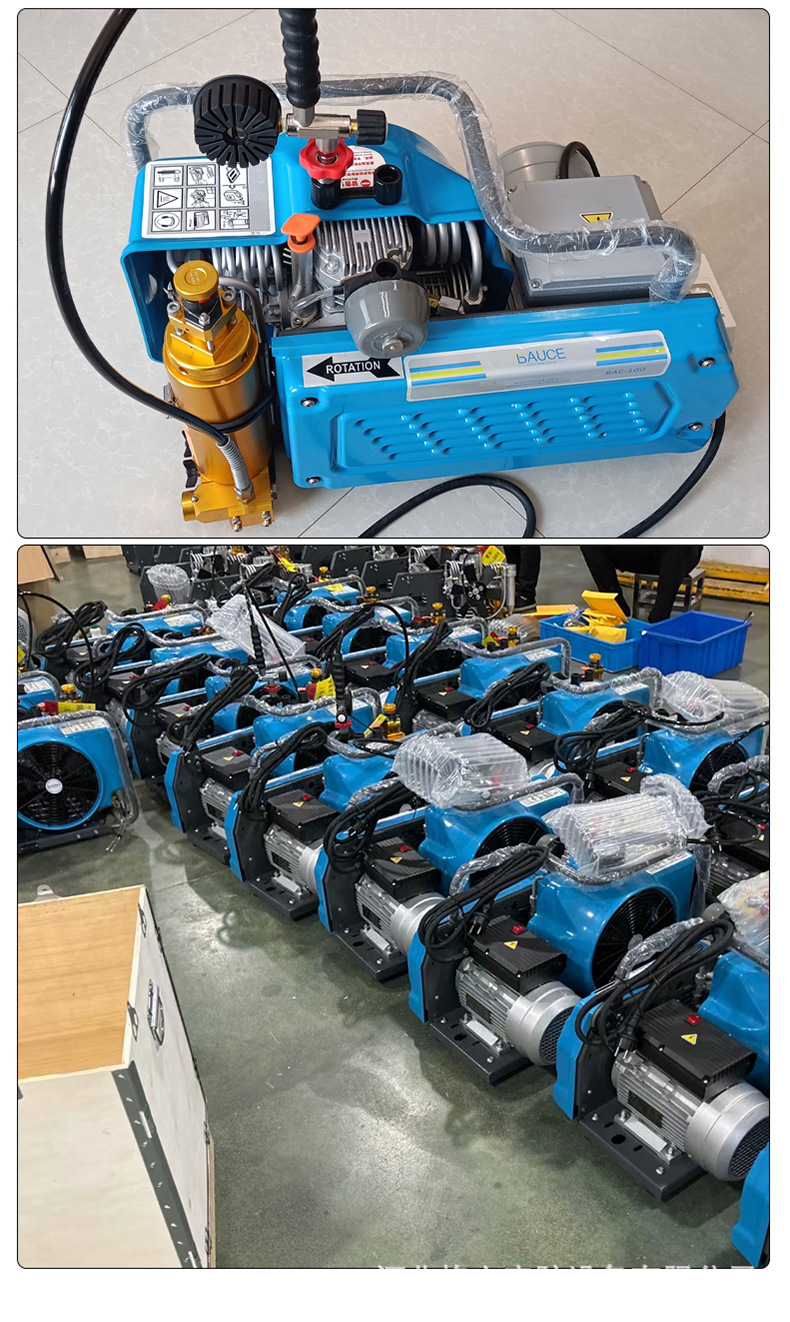 Firefighting Positive Pressure Air Compressor High Pressure Air Pump 30Mpa Positive Pressure Respirator Air Filling Pump