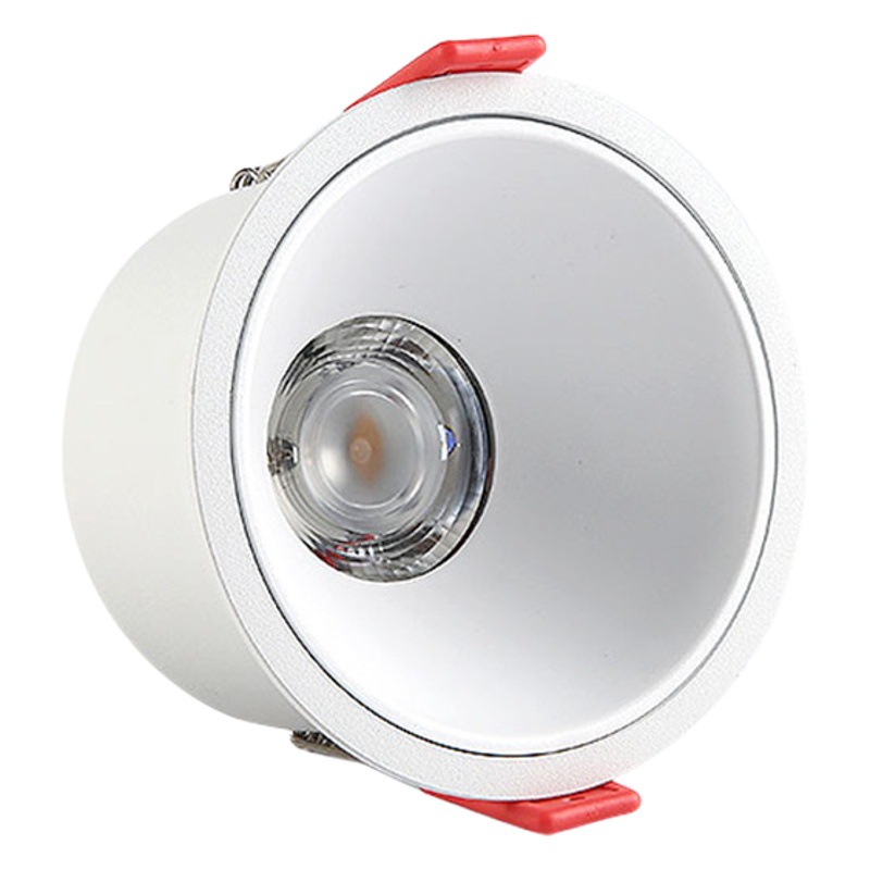 Luz LED antideslumbrante empotrada en el techo, para sala de estar, lámpara de techo, luz de barril integrada, foco para pasillo, uso doméstico, regulable.