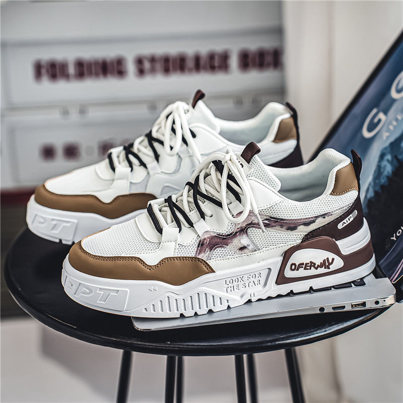Zapatos de hombre 2024 nuevo verano transpirable versátil deportivo casual zapatos de tablero blanco zapatos de hombre image 4