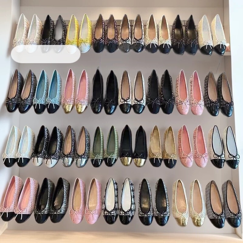 Chanel-Style Ballet Flats with Sheepskin Bow, Flat-Soled Slip-On Shoes, Round-Toe Lazy Shoes, Korean-Style Shallow Casual Shoes Chanel-Style Ballet Flats with Sheepskin Bow, Flat-Soled Slip-On Shoes, Round-Toe Lazy Shoes, Korean-Style Shallow Casual Shoes