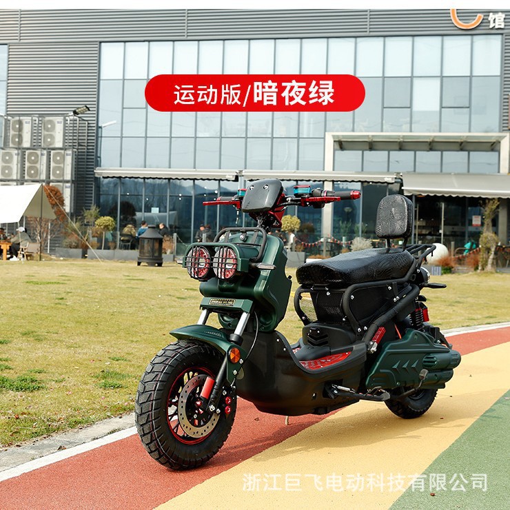 Zuma electric motorcycle for adults, retro scooter, long-distance and uphill performance, high-speed electric vehicle for carrying people and goods