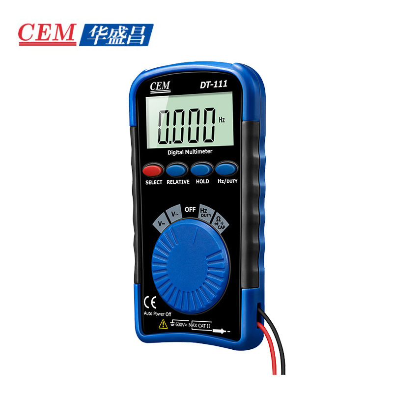 CEM华盛昌DT-111型自动数显式家用表 迷你数字万用表