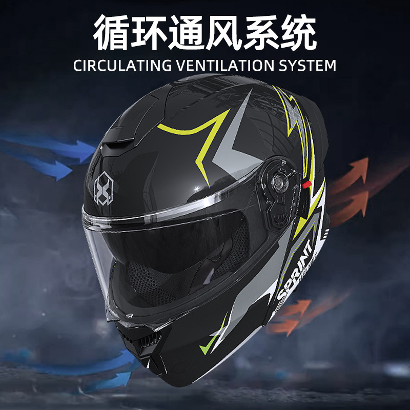 3C / Dot certificado casco de motocicleta masculino cuatro estaciones locomotora universal damas casco de seguridad de invierno