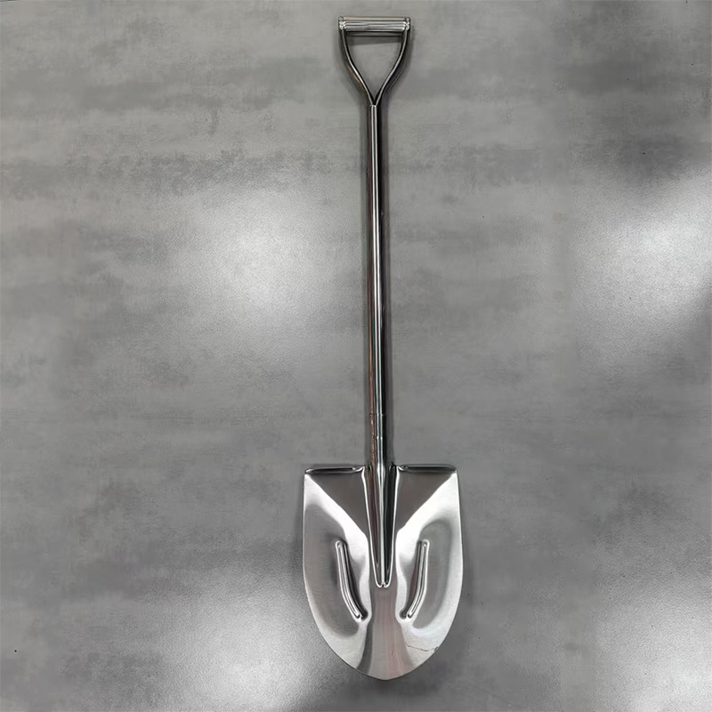 工厂大量供应不锈钢锹花园尖铲头Y握手高质量花园工具