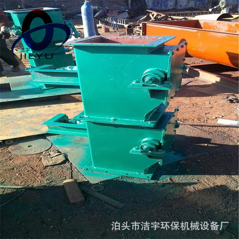 手动重锤式翻板阀DN400圆形管道式重锤卸灰阀 重锤碳钢锁风翻板阀