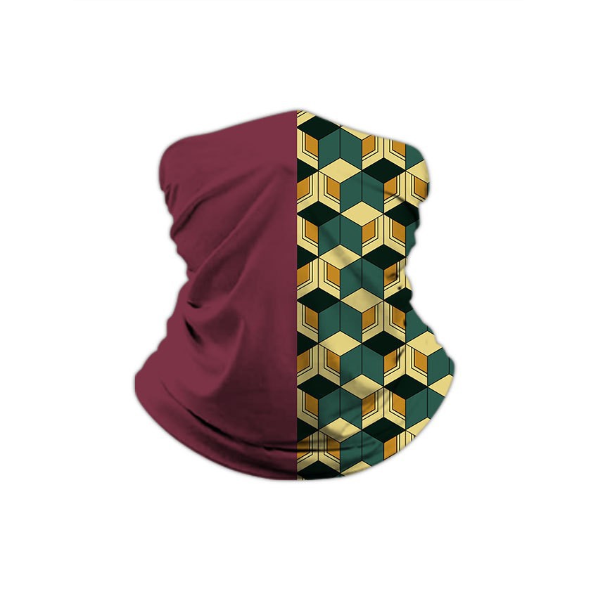 For Demon Slayer 3D Headscarf Outdoor Cycling Mask Wristband Neck Scarf Multi-Purpose Magic Headscarf Mask