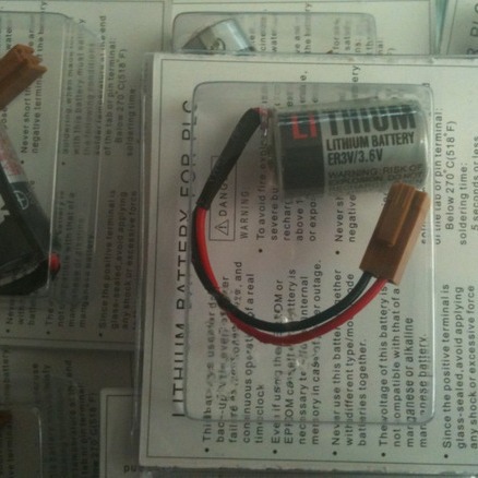 ER3V/3.6V 适用东芝锂电池驱动器锂电池 工控机锂电池 设备锂电池