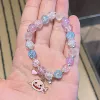 Fuchsia shark, bracelet