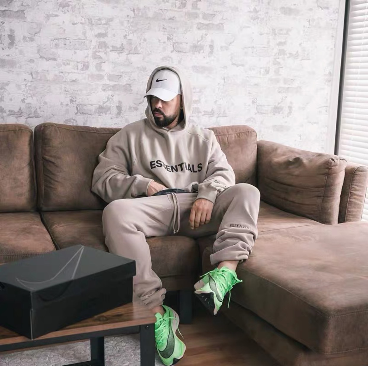 FOG multi-thread ESSENTIALS HHH sudadera con letras en el pecho sudadera con capucha de moda de venta al por menor para hombres y mujeres