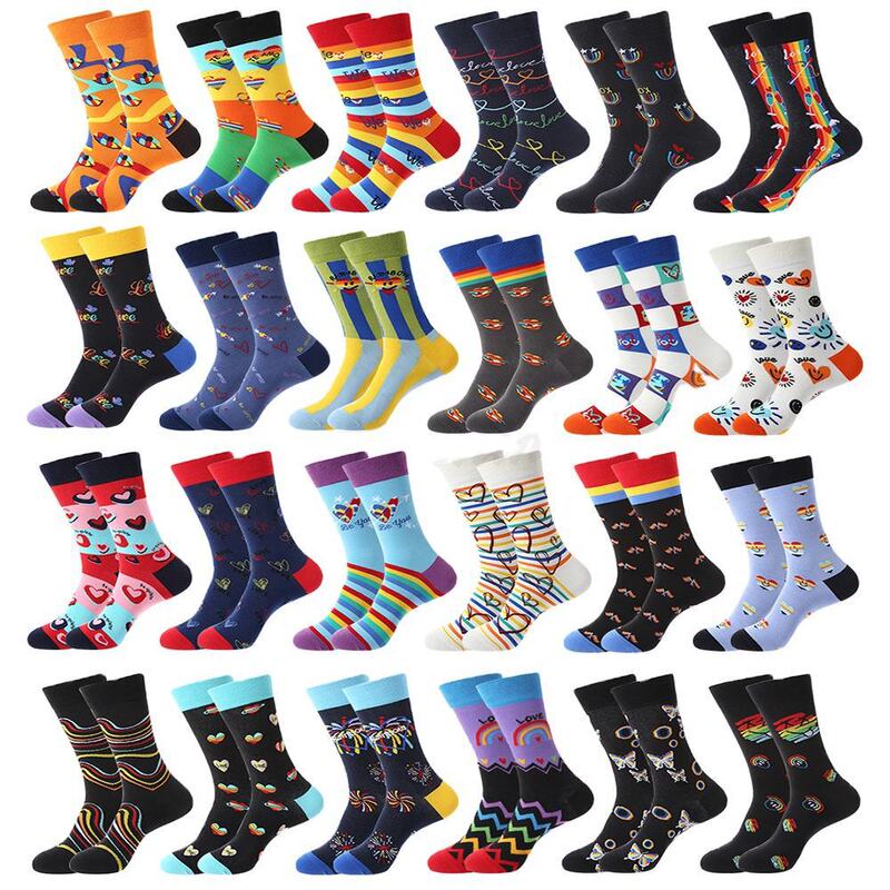 Sunflower Socks with Vibrant Colors, Fun Faces, Cute Colorful Socks, Custom Crew Socks for Women