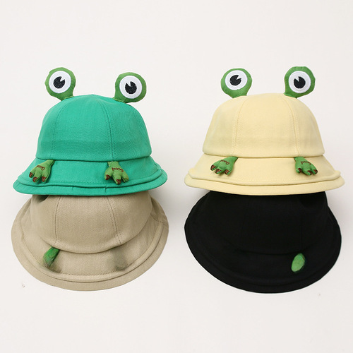 Summer and Autumn New Baby Fisherman Hat Cartoon Super Cute Unisex Children Thin Breathable Bucket Hat Children Outing Sun Hat