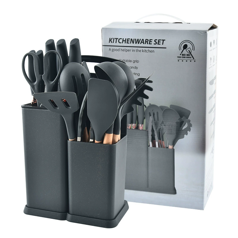 Kitchenware, set, silicone scraper, cutting board, 19 pieces