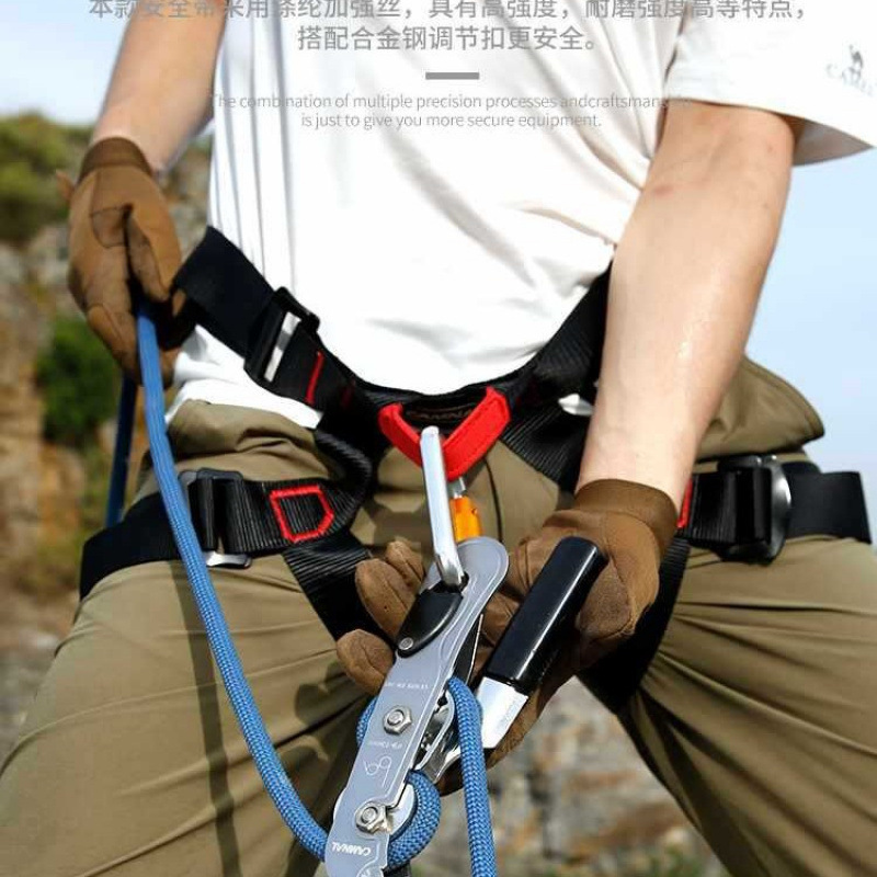 Nuevo cinturón de seguro de caída rápida para niños al aire libre montaña escalada de roca cinturón de seguro de caída rápida equipo de trabajo aéreo