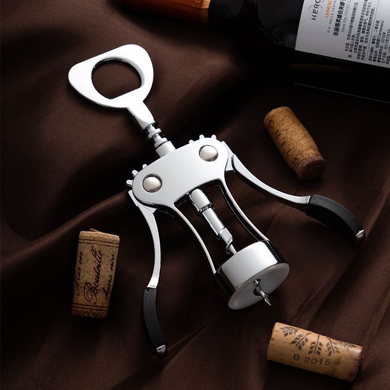 红酒开瓶器家用葡萄酒啤酒香槟手动起酒器不锈钢倒酒器套装|undefined