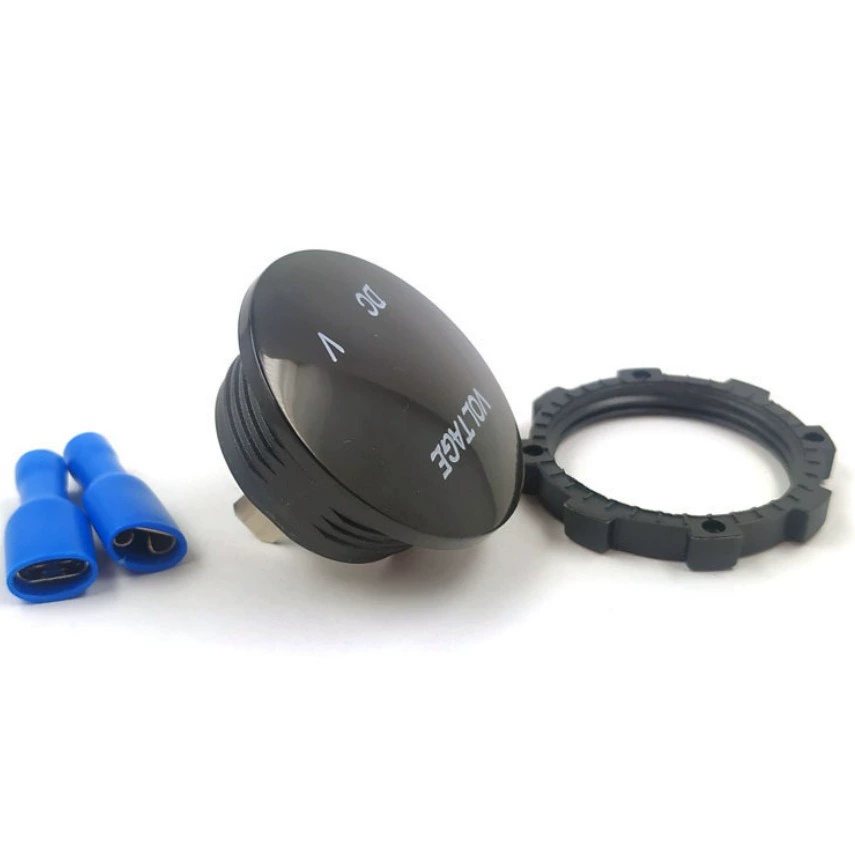 Вольтметр для автомобильного аккумулятора с сенсорным переключателем, цифровой LED-дисплей, тестер 12В для транспортных средств, прибор для яхт 24В