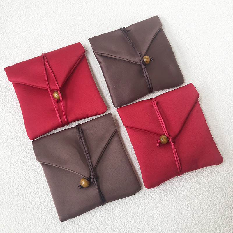 缎面仿皮绒黄金饰品布袋厂家直销传承手镯首饰收纳袋大号现货批发