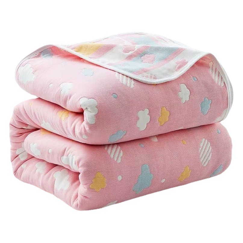Шестислойное Марлевое полотенце, одеяло для одного и двух человек, Хлопковое одеяло, летнее тонкое детское одеяло для сна в детском саду, оптом