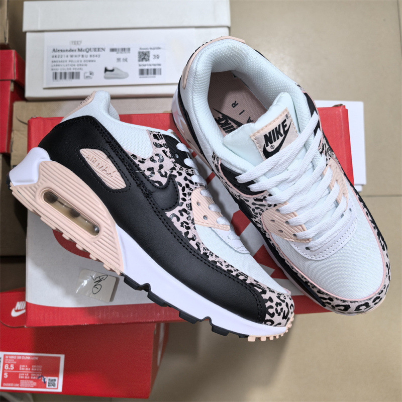 [New Style] Pure Original Airmax90Wmns Putian Foreign Trade Low-Top Casual Shoes Women's Pink White Black Cross-Border Men's Running Shoes