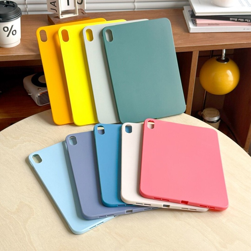 Suitable for Solid Color Ipadmini5 Protective Case 7.9inch Anti-Fall A17Pro Silicone Soft Shell 1/2/3 Generation Skin-Friendly Case