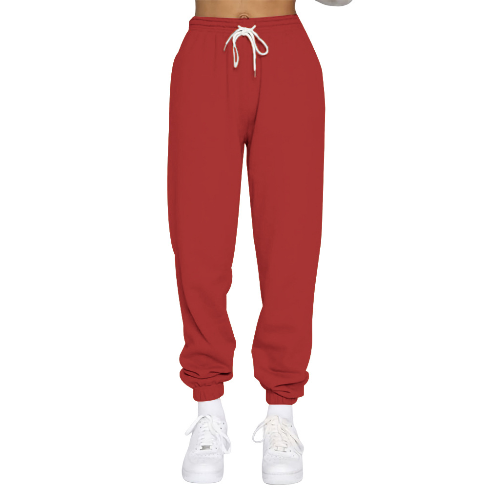 Women's Fashion Solid Color Cotton Polyester Zipper Patchwork Pants Sets display picture 15