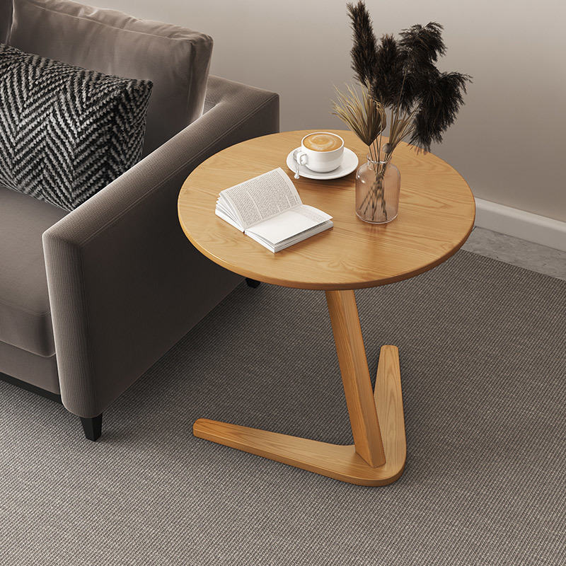 Madera sólida, sofá de sala de estar, esquina de té, tabla lateral de viento, estante de almacenamiento al lado de la cama para el hogar