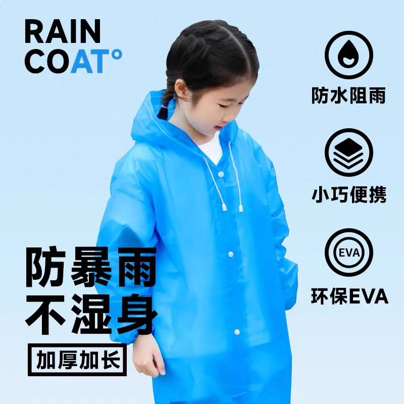 Children's Raincoat, Kidsren's Raincoat for Rainy Days, Waterproof Poncho with Large Brim, Kindergarten Baby Raincoat, Cute Cartoon Poncho