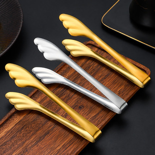 Wing-shaped stainless steel dessert clip ice clip buffet public clip coffee sugar clip anti-scalding bread clip food clip