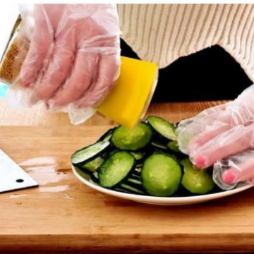 HDPE/LDPE 聚乙烯手套透明色食品级