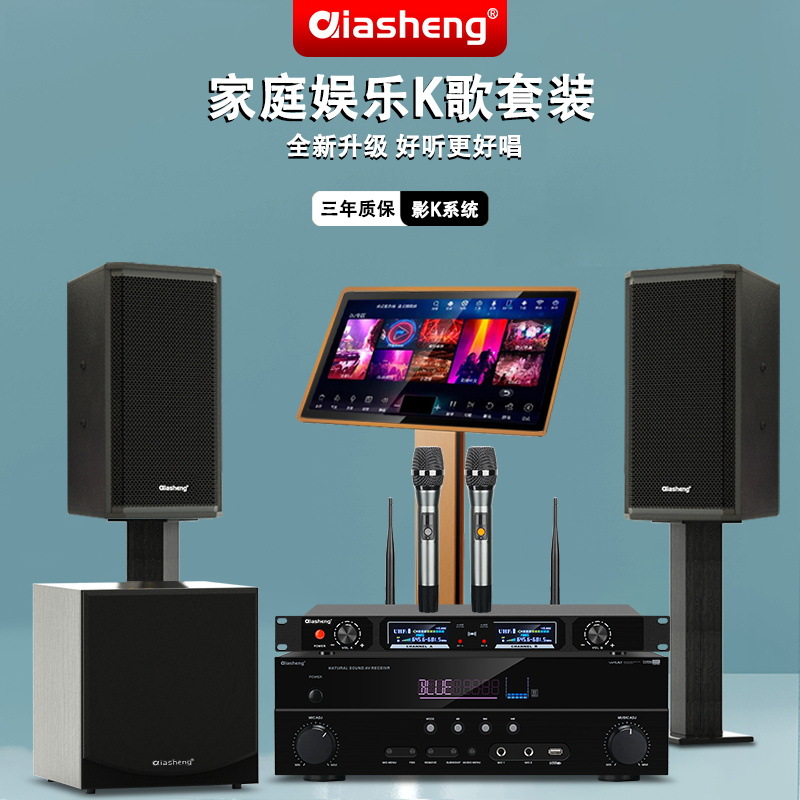 Qiasheng Home Ktv Audio Set Full Set of Professional Karaoke Karaoke Singing Machine Karaoke Combination Speaker