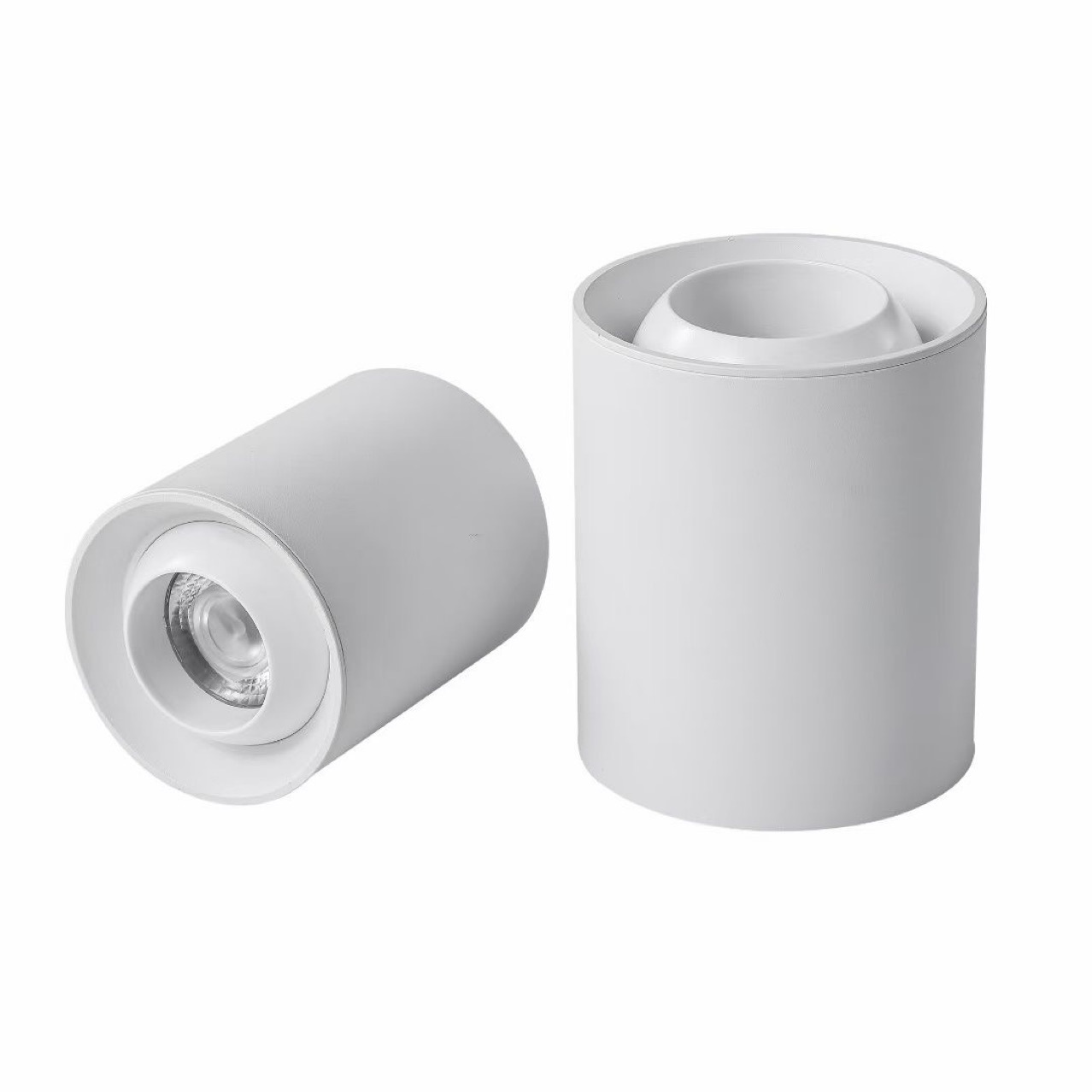 免开孔牛眼明装筒灯 简约可调角度洗墙明装射灯外壳套件