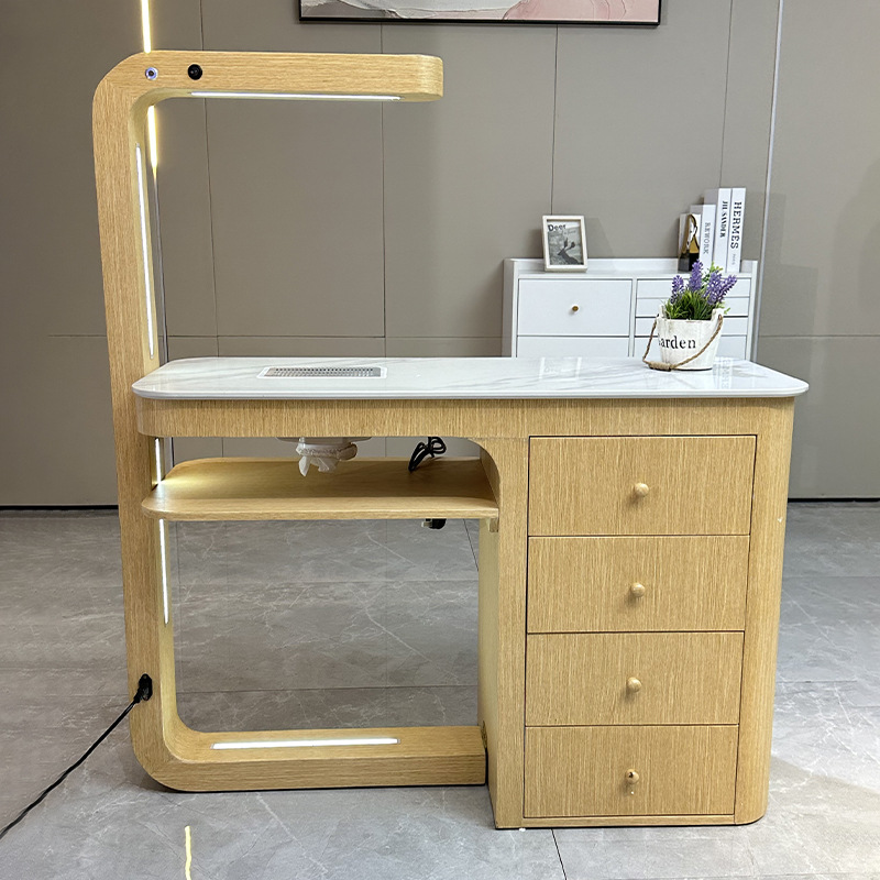 Mesa de manicuras transfronterizas mesa de manicuras con aspiradora mesa de manicuras de una sola persona comercio exterior mesa de manicuras mayorista para aumentar la mesa de manicuras