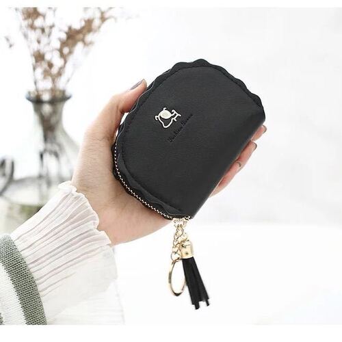 Tassel Card Holder Women's Korean Cute Personalized Mini Multi-Card Slot Small Fresh Large Capacity Handbag Simple Coin Purse