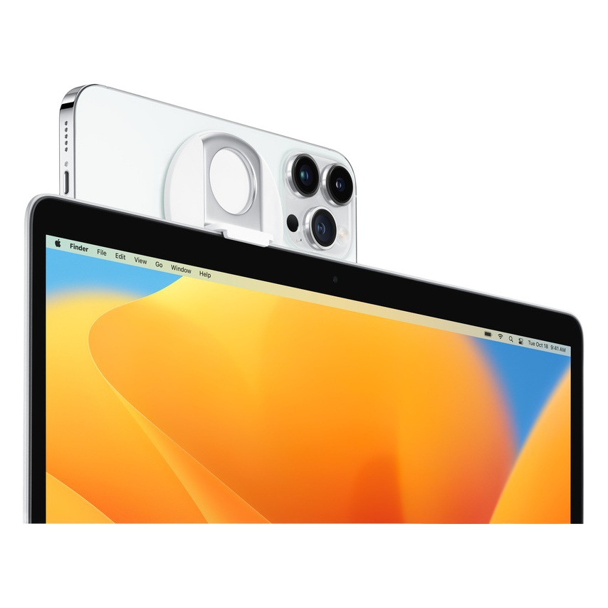 Aplicable a MagSafe magnético anillo hebilla Mac OS Ventura ordenador portátil Cámara soporte de teléfono móvil