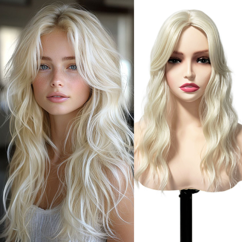 Cross-Border Xuchang Wig Long Curly Hair Replacement Piece Waterwave 16inch Invisible and Traceless Natural Look at the Top of the Head Cross-Border Xuchang Wig Long Curly Hair Replacement Piece Waterwave 16inch Invisible and Traceless Natural Look at the Top of the Head