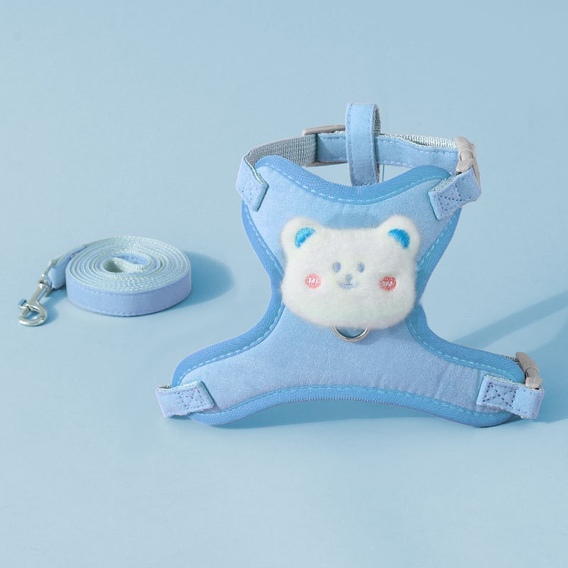 Cuerda de tracción para gatos para evitar que se libere. Correa para el pecho con chaleco para gatos para perros pequeños.