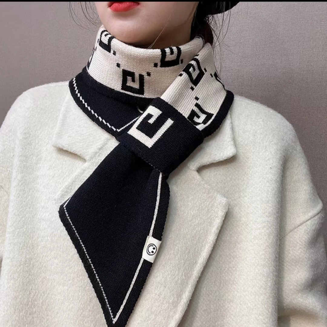 Sjaal 2024 nieuwe herfst en winter high-end veelzijdige dames dikke warme sjaal_voghion.com