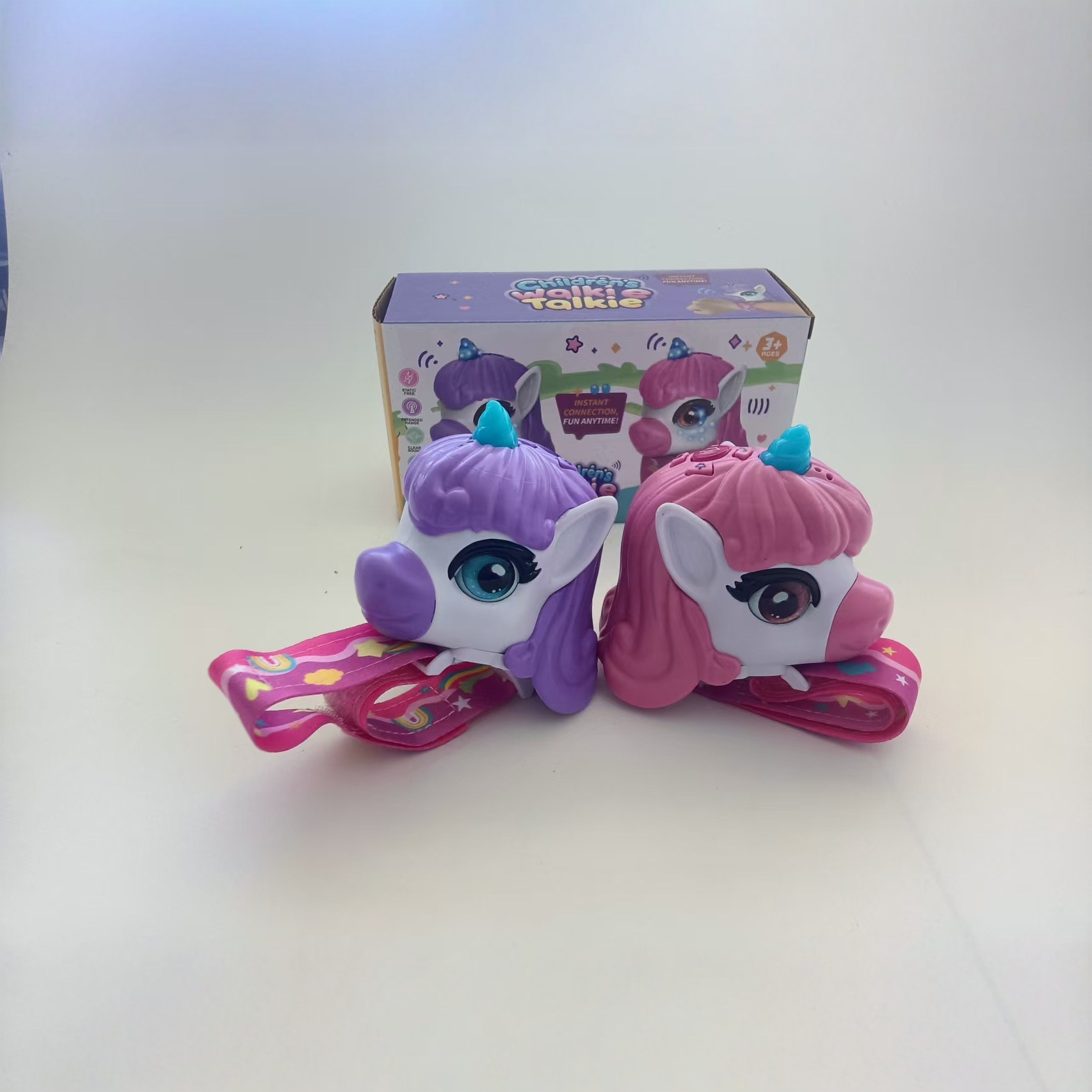 Intercomunicación transfronteriza unicornio portátil intercomunicación de reloj araña para niños juguetes buscapersonas inalámbricas