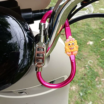 Helmet lock – Bike Basket - large-pink-star-hat-cotton-treasure