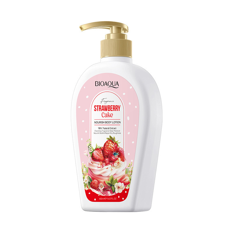 (Cross-border trading), strawberry, nutritious body cream, 400 ml