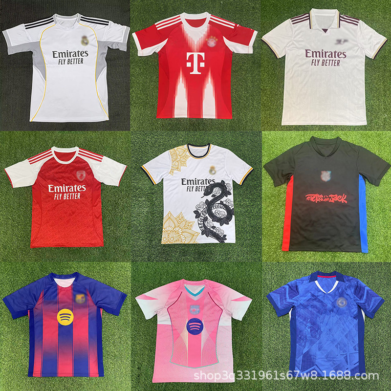 Original Football Jerseys 25-26 England Arsenal Real Madrid Brazil Argentina Barcelona France Inter Milan Jerseys