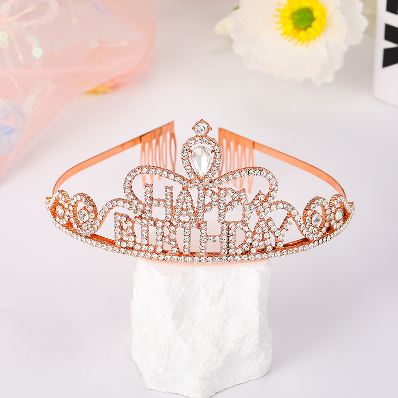 corona strass festa copricapo sposa compleanno cerchietto colore pettine antiscivolo corona cerchietto in lega_voghion.com