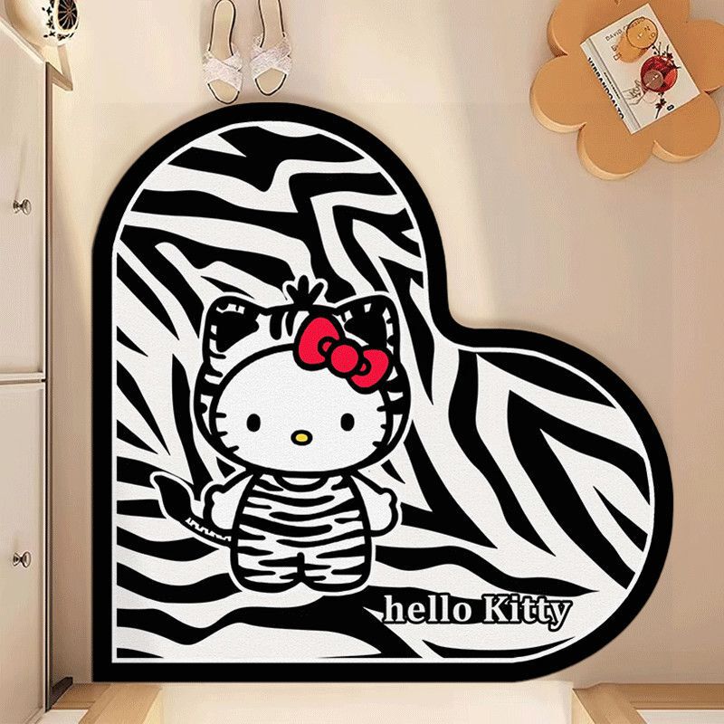 Cartoon Leopard Print Kitty Diatom Mud Floor Mat Bathroom Absorbent Non-Slip Mat Home Entrance Dirt-Resistant Easy-Care Doormat Cartoon Leopard Print Kitty Diatom Mud Floor Mat Bathroom Absorbent Non-Slip Mat Home Entrance Dirt-Resistant Easy-Care Doormat