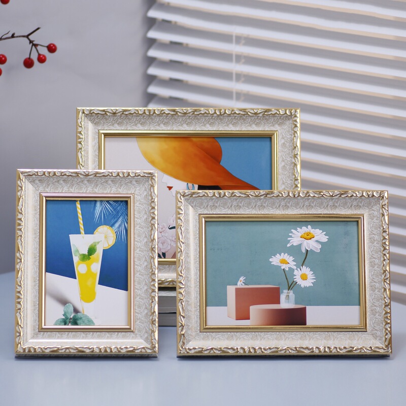 [Large Quantity Discount] Photo Frame Table Hanging on the Wall 6781012inch A45 Wedding Photo Couple Ornaments Washed Photo Table Placement